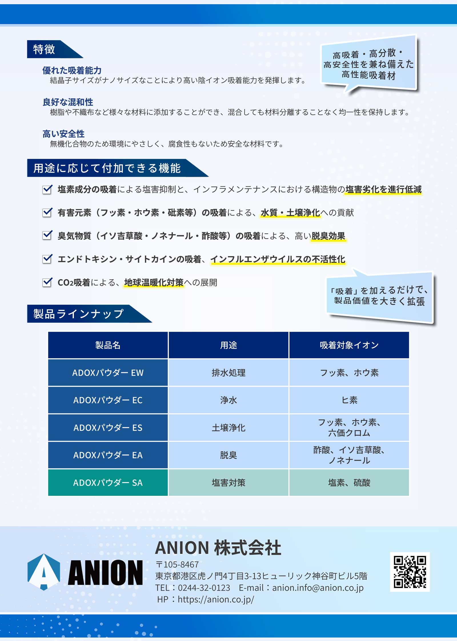 ADOXハイブリッドリーフレット